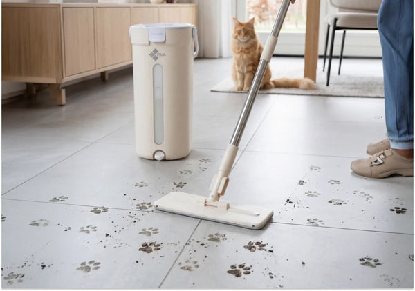 Tegelvloer en plavuizen schoonmaken (zonder waas of strepen)