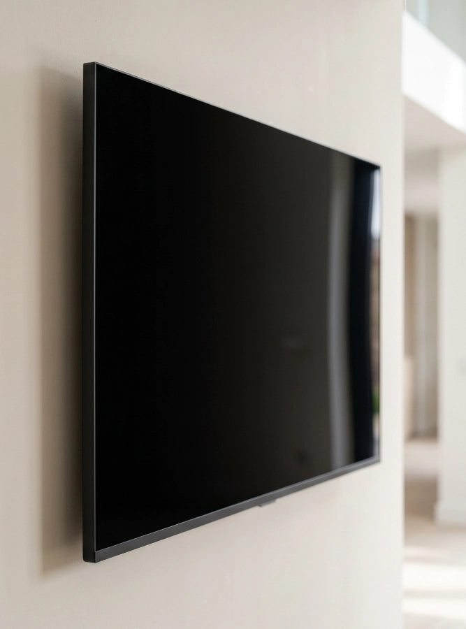 Tv-scherm: stofvrij en zonder strepen — na